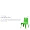 Flash Furniture Green Plastic Stack School Chair-11"H Seat, PK2 2-YU-YCX-011-GREEN-GG - alternate 6